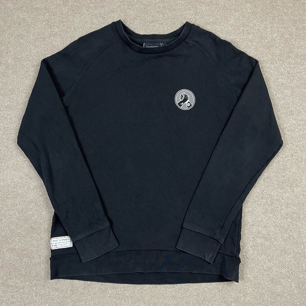 WESC SWEATSHIRT MENS LARGE BLACK